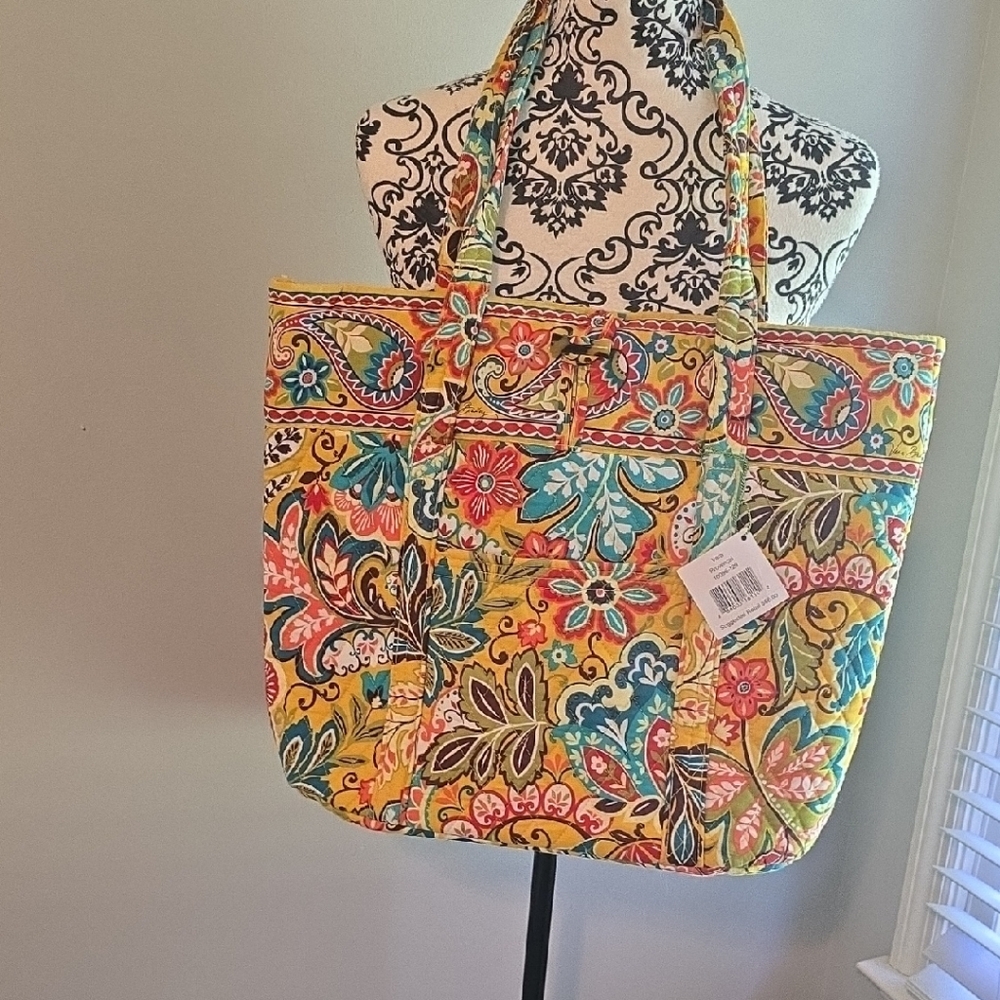 Vera Bradley Yellow Floral Tote Bag
